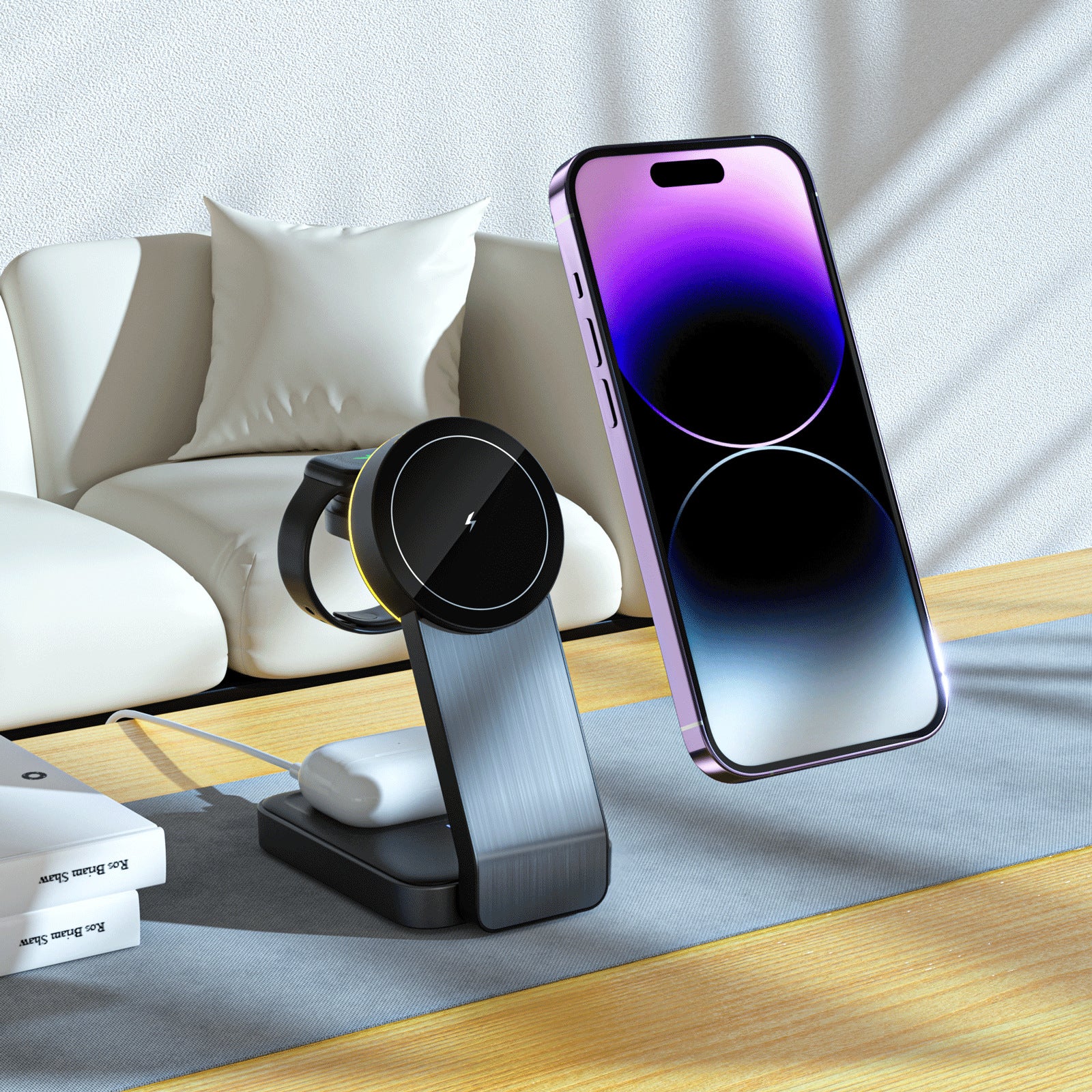 XSSOURCE™ 3 In 1 15W Magsafe Wireless Stand With Fast Charging