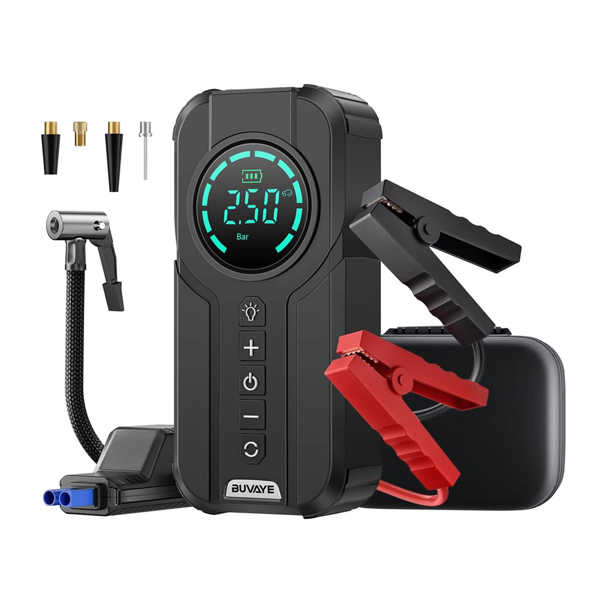 Portable Car Jump Starter with Air Compressor